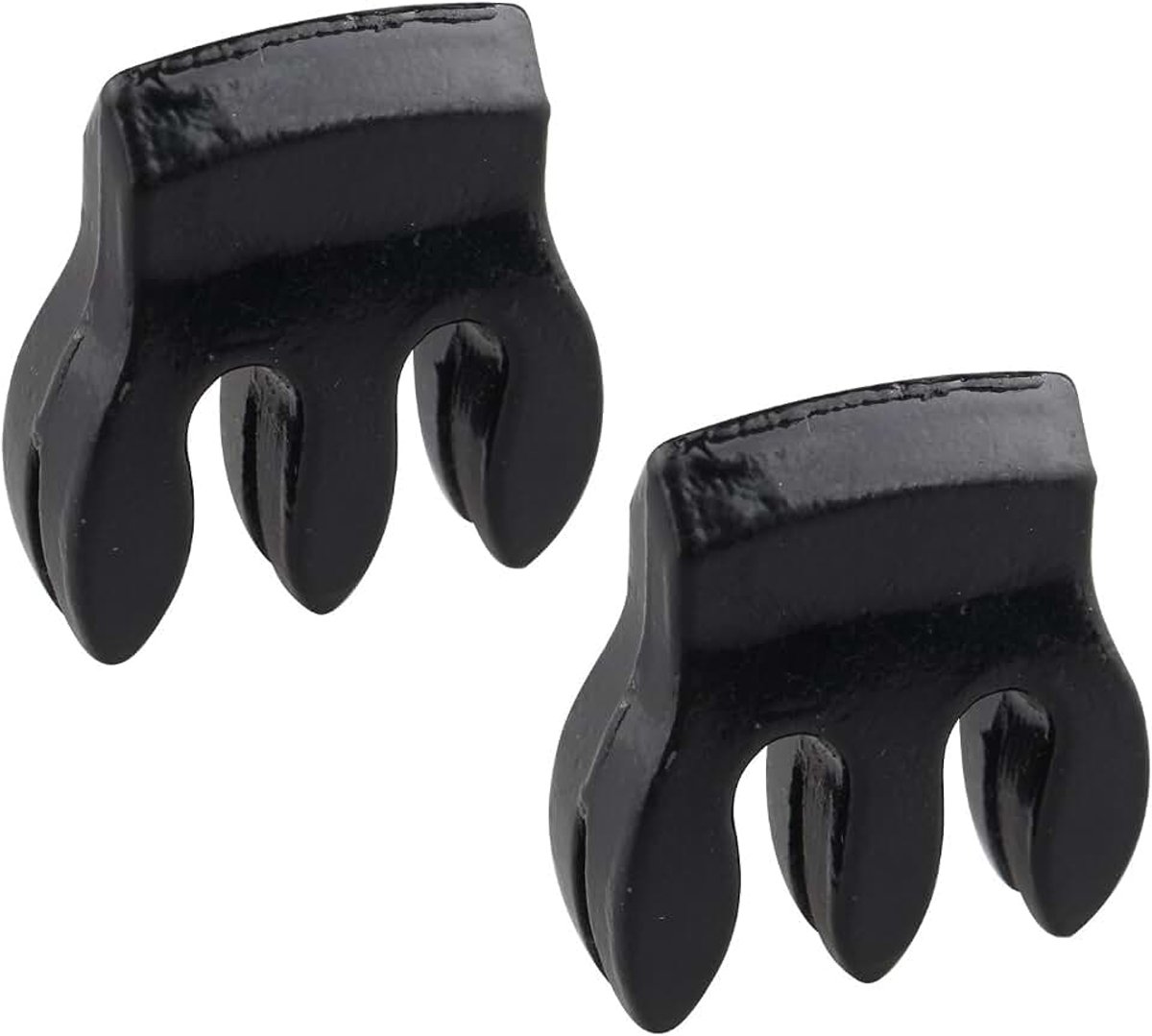 2 stks Metaal Viool Mute Viool Stille Apparaat Muffel Viool Novice Accessoires Sordine Silencer voor Beginner Praktijk Kit Zwart