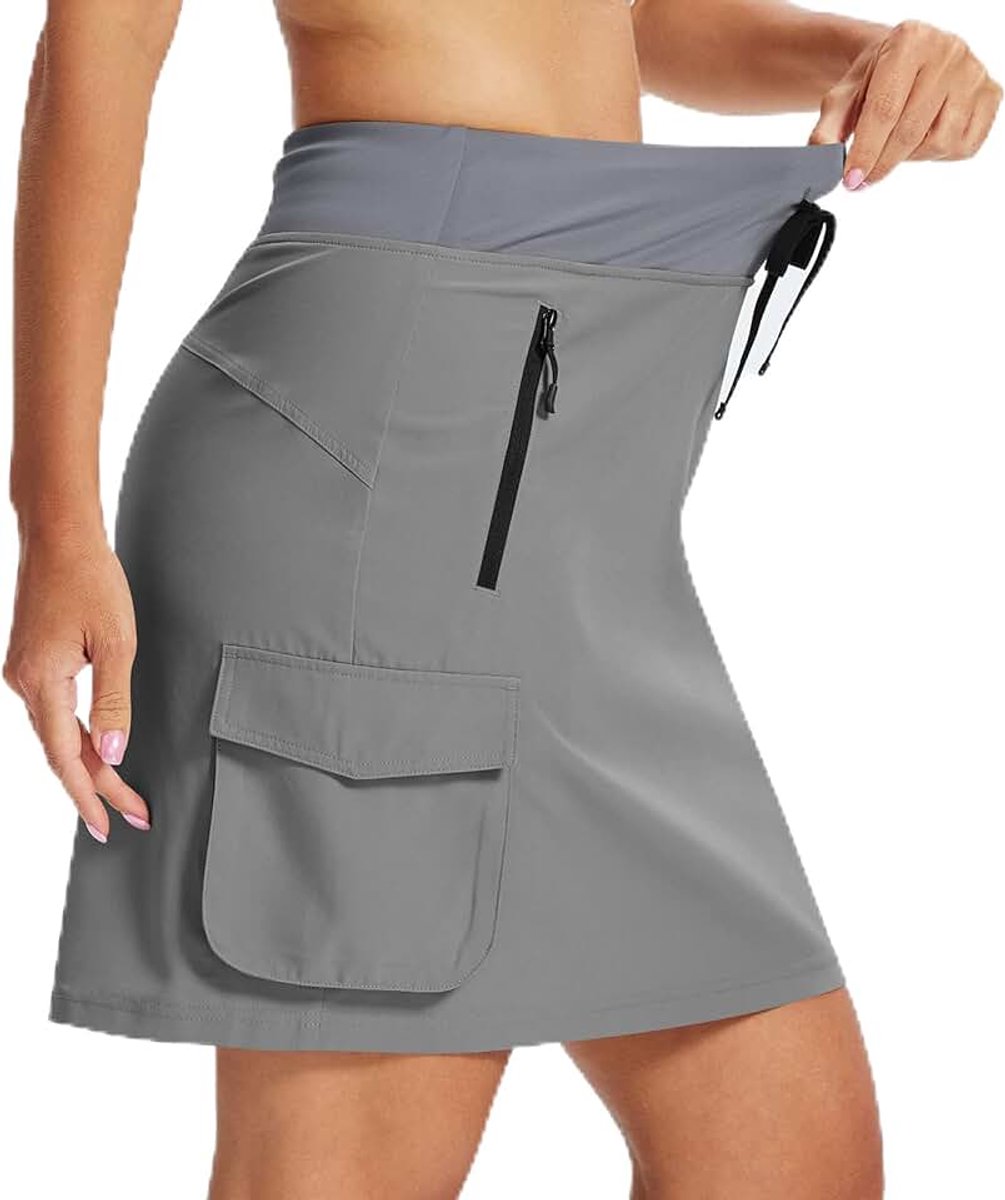Rokken voor dames, zomer, golfrock, sportbroek, damesrok, trekking, tennisrok met cargozakken