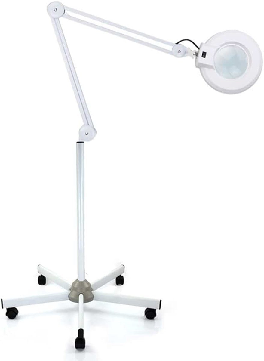 Loeplamp cosmeticalamp, 5X 5D vergrootlamp met statief 5 dioptrie, beautysalon loeplamp voor huidverzorging schoonheid nagel manicure tattoosalon