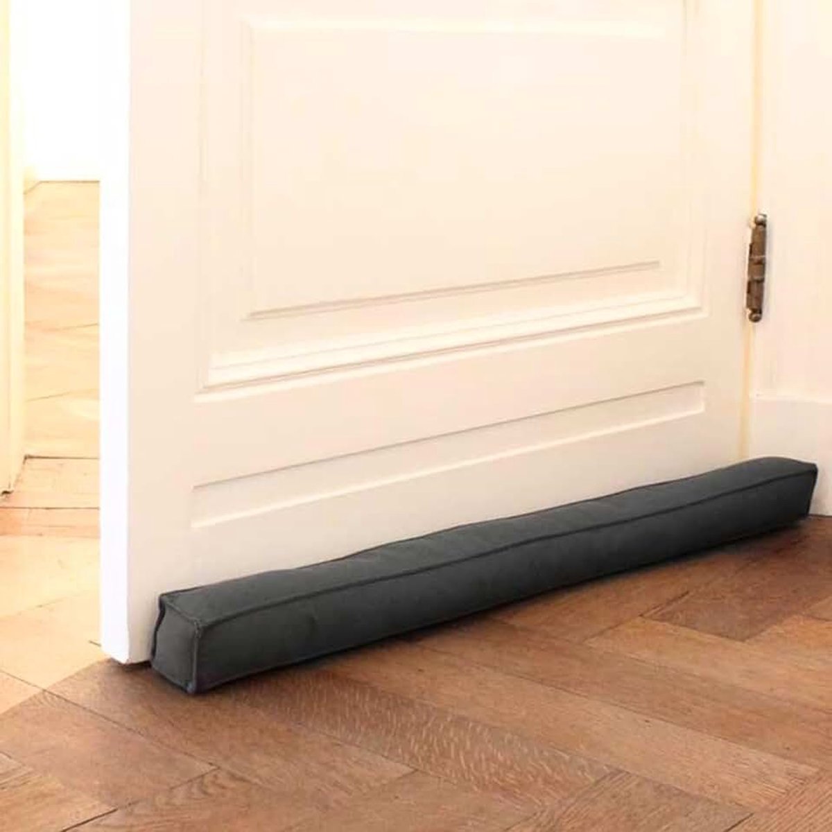 Tochtstopper Voor Deuren Van 130 cm - Grijze Deurafdichting, Vierkante Bescherming Tegen Tocht en Lawaai - Verschillende Maten en Kleuren