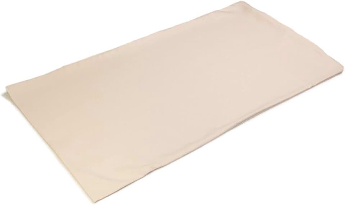 Tijk 40x80cm, met ritssluiting, 100% katoen ruw wit - ongeverfd en ongebleekt - ideaal voor het zelf vullen van hoofdkussens bijv. met speltspt, herst of boekweitdoppen - 80x40