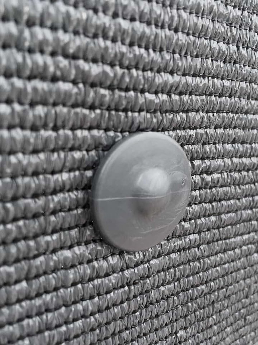 Bevestigingsclips voor privacyschermen op stijve panelen (stangdiameter 5mm (3/16") | UV Behandeld | 30 Stucks, Kleur Antracietgrijs.