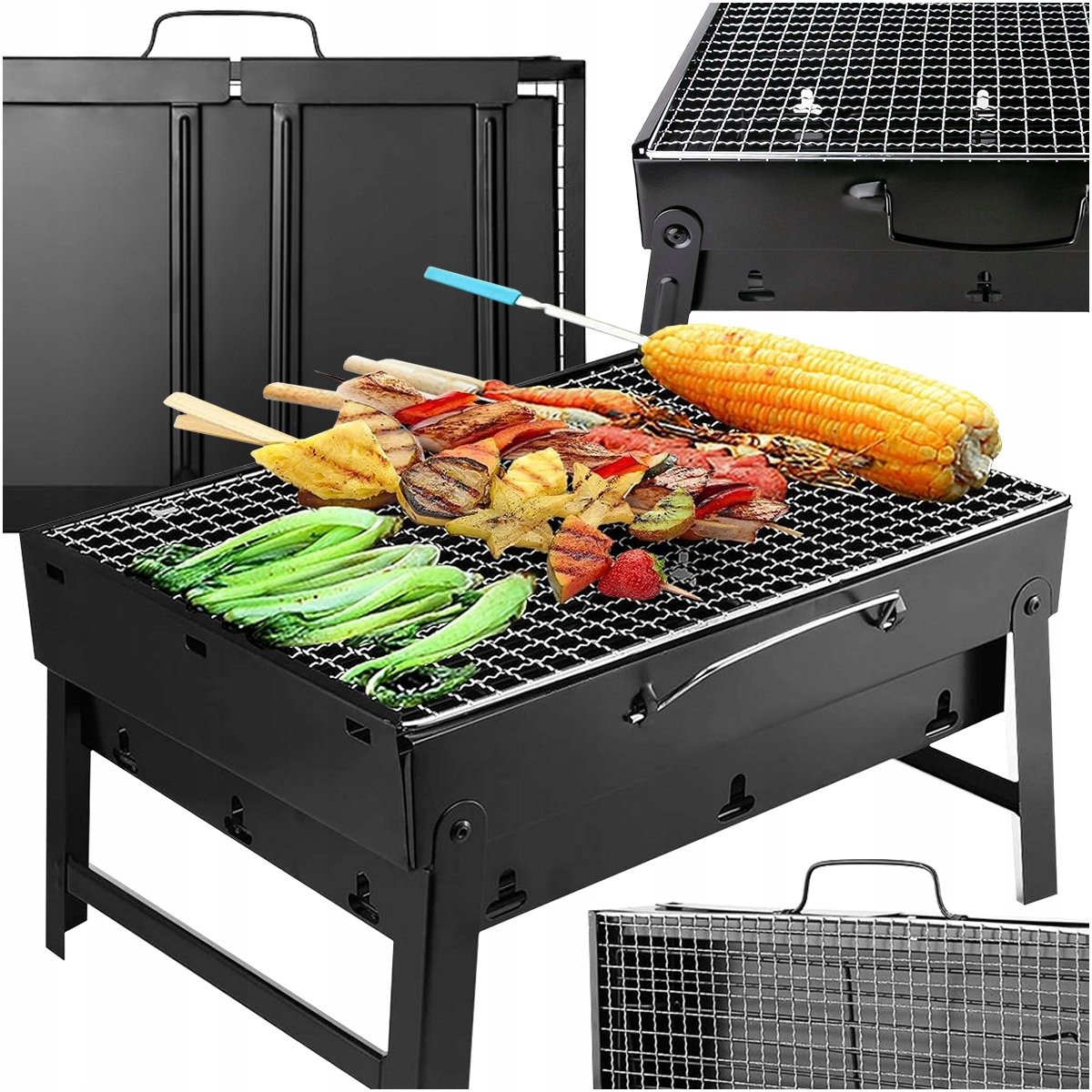 Draagbare Opvouwbare Grill Koffer - Ideaal voor Tuin & Reizen