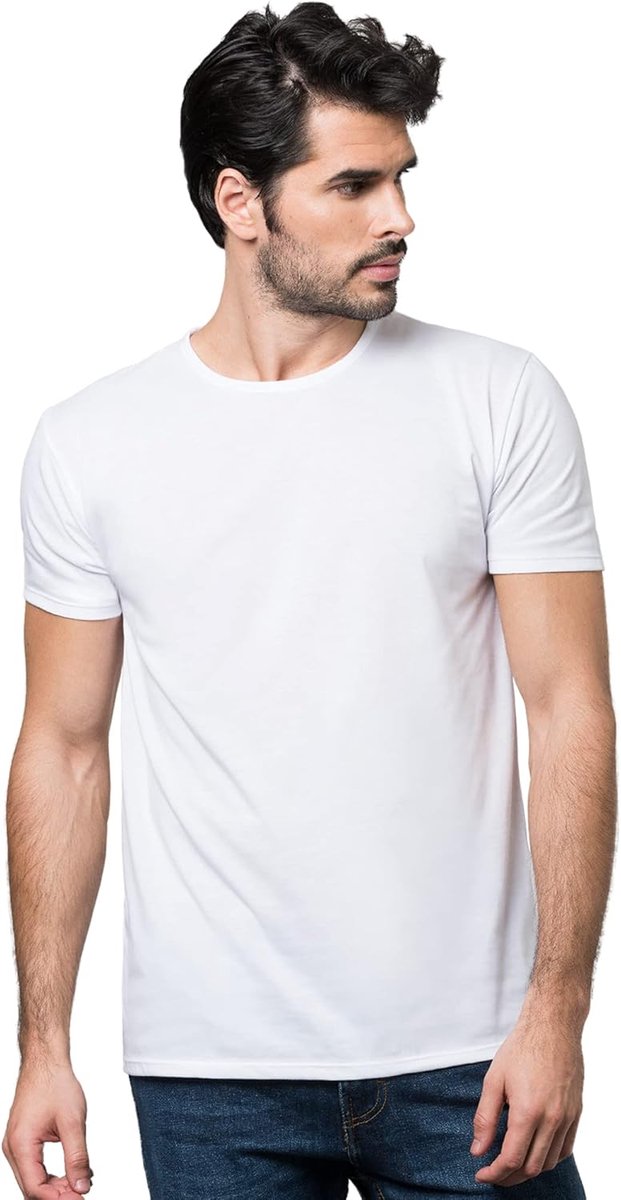 T-shirt, ronde hals, absorbeert en verdampt zweet, vlekwerend, geurremmend, zweetafstotend, 100% ademend