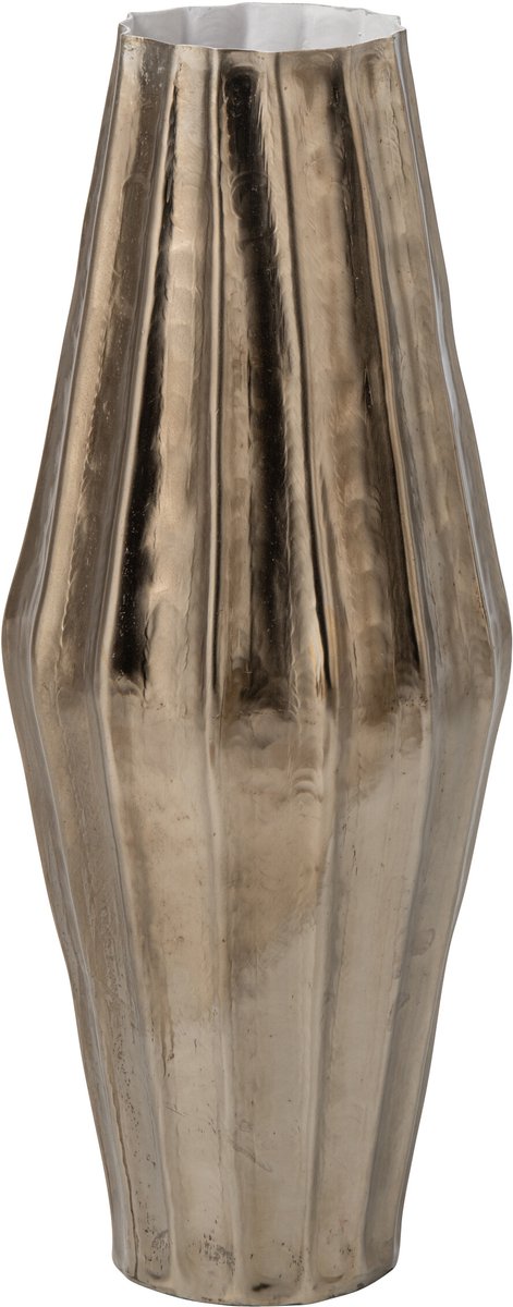 J-Line Vaas - aluminium - goud - small