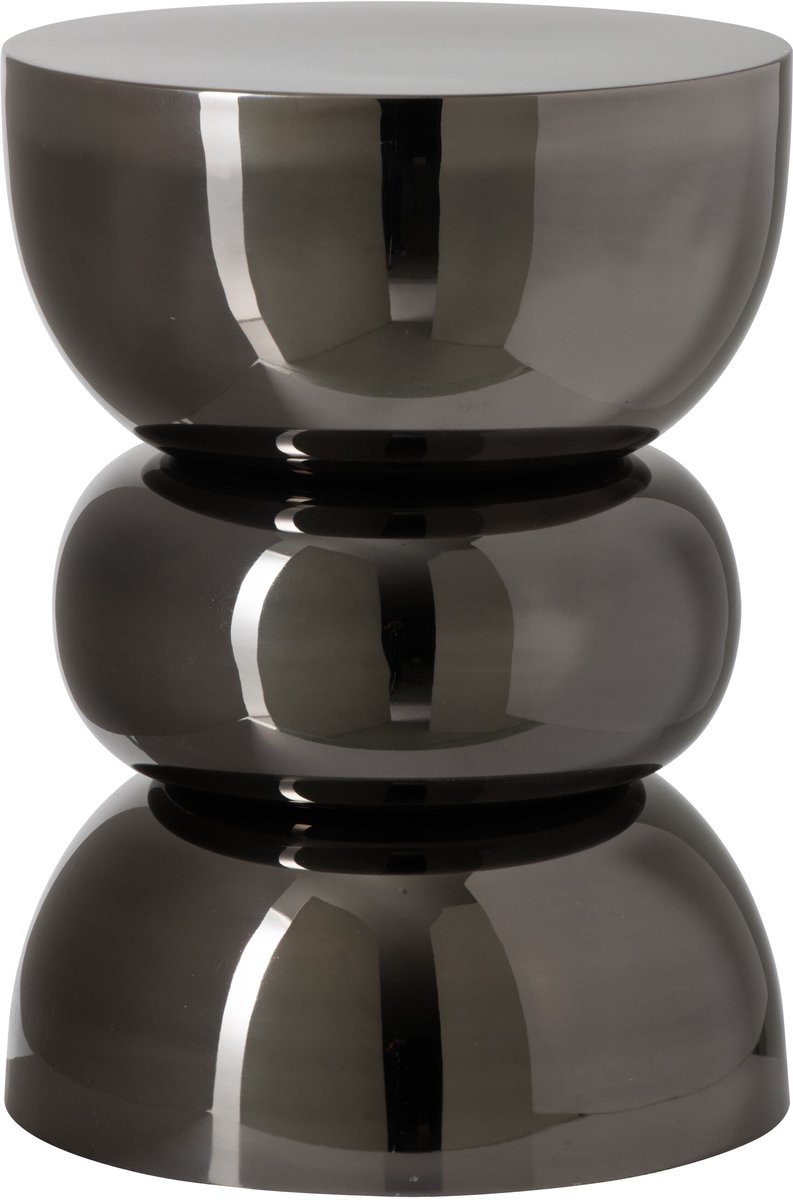 J-Line Bijzettafel Chrome - ijzer - zwart