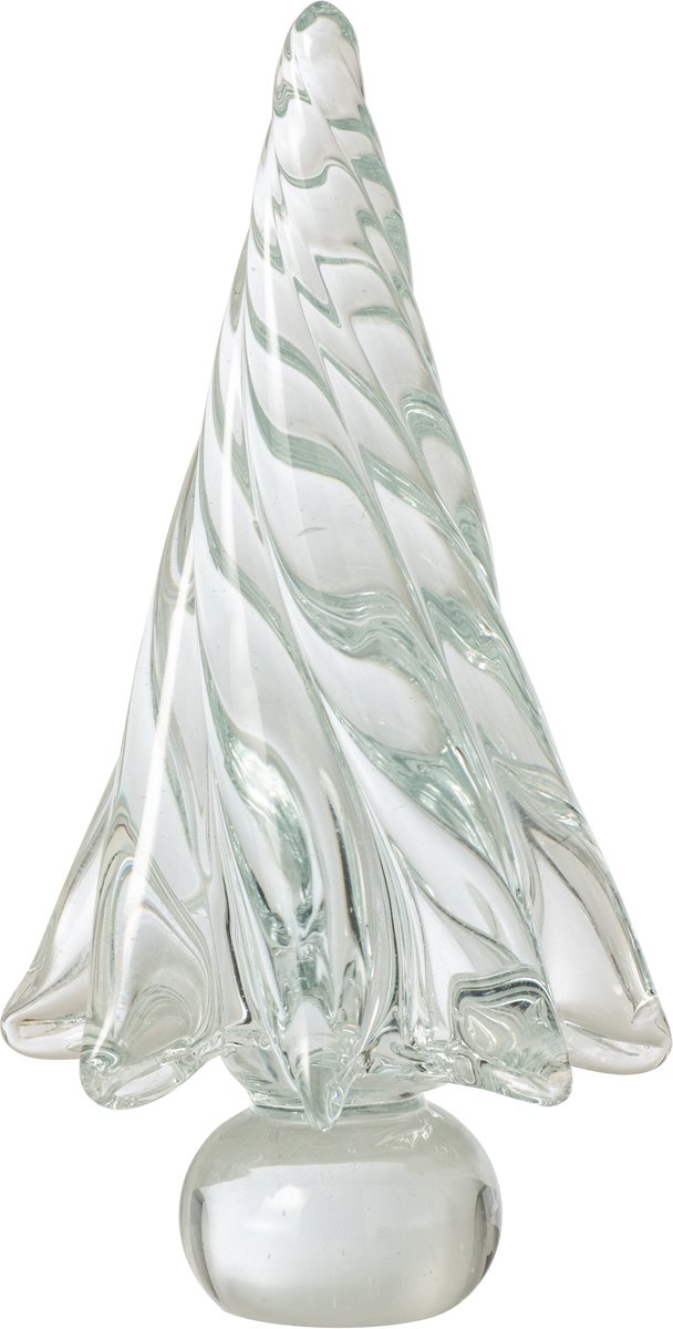 J-Line decoratie Kerstboom - glas - transparant