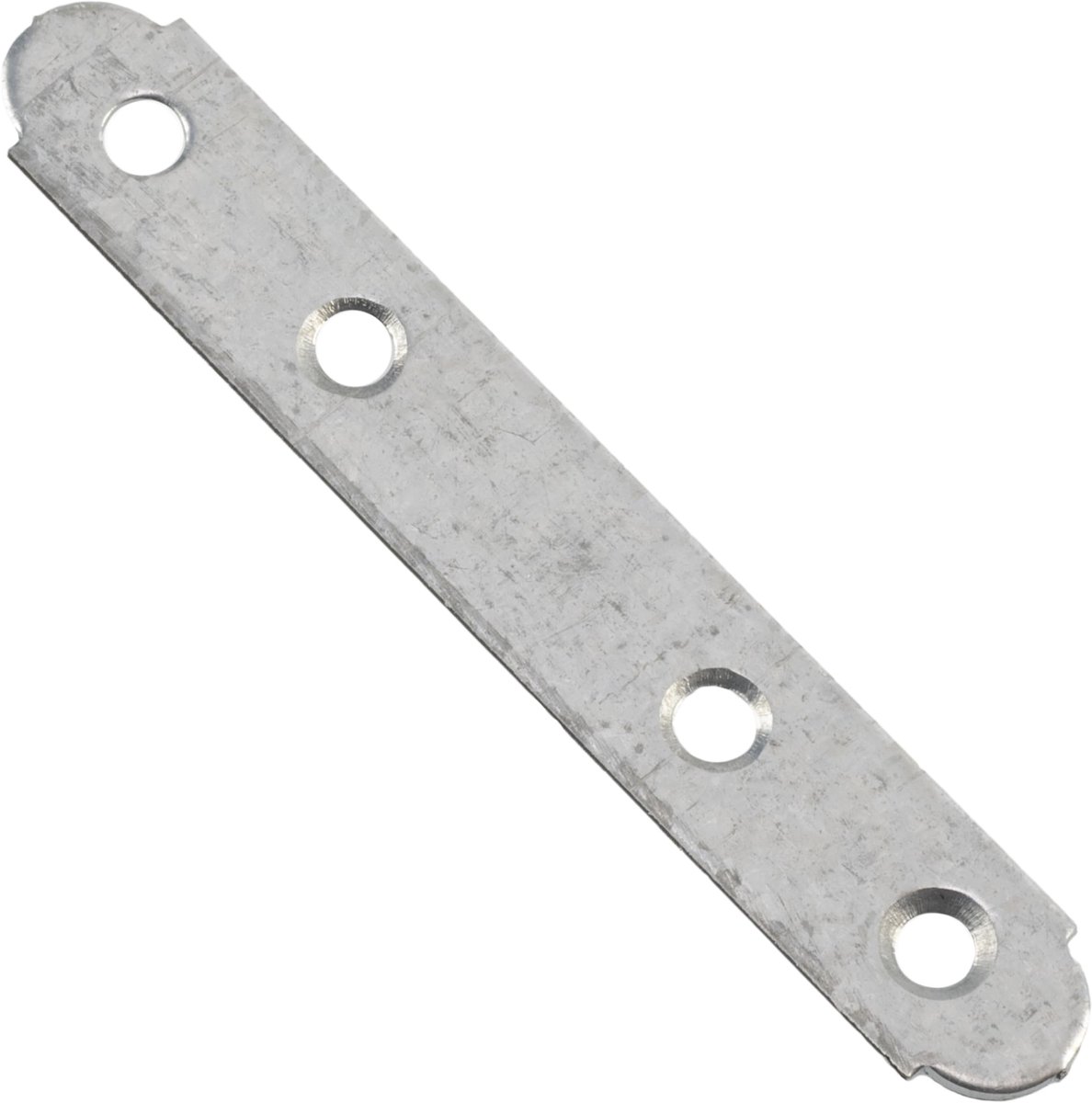 - C76190 - Set van 25 platte montageplaten 100 x 16 x 1,8 mm met 4 gaten - Bevestigingsbeugel reparatie - verzinkt staal - Meubelverbinders
