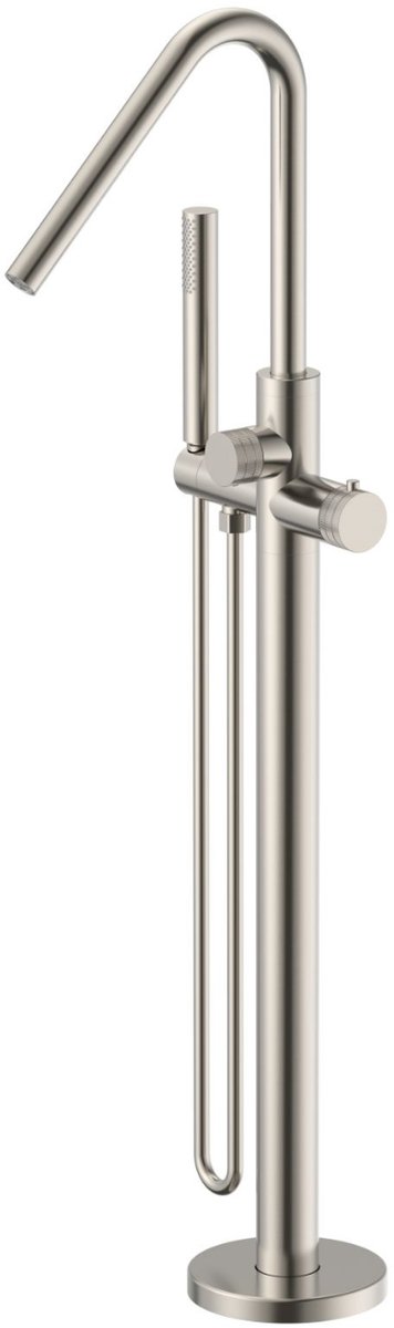 ALONI Stria badmengkraan – vrijstaand – thermostatisch – geborsteld RVS