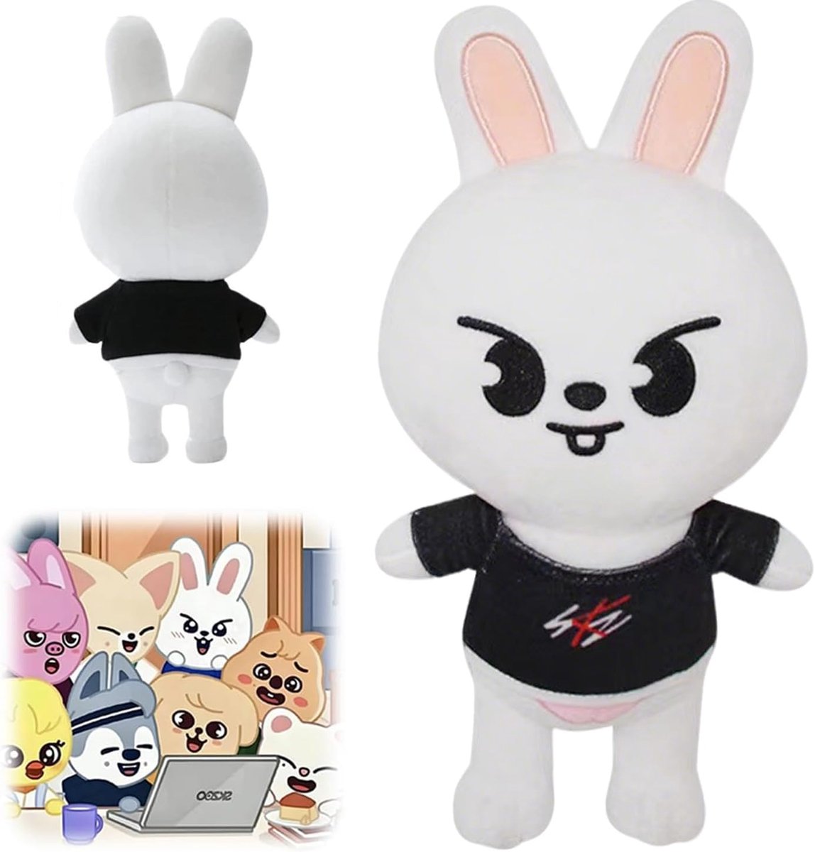 St-ray Skz00 Pluche dier, pluche dieren, Stray Cartoon pluche, Skz00, verjaardagscadeau voor kinderen en fans