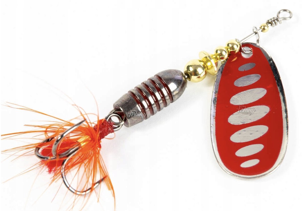 Mikado Windmolen Spinner R. 3 9g - Zilver Rood