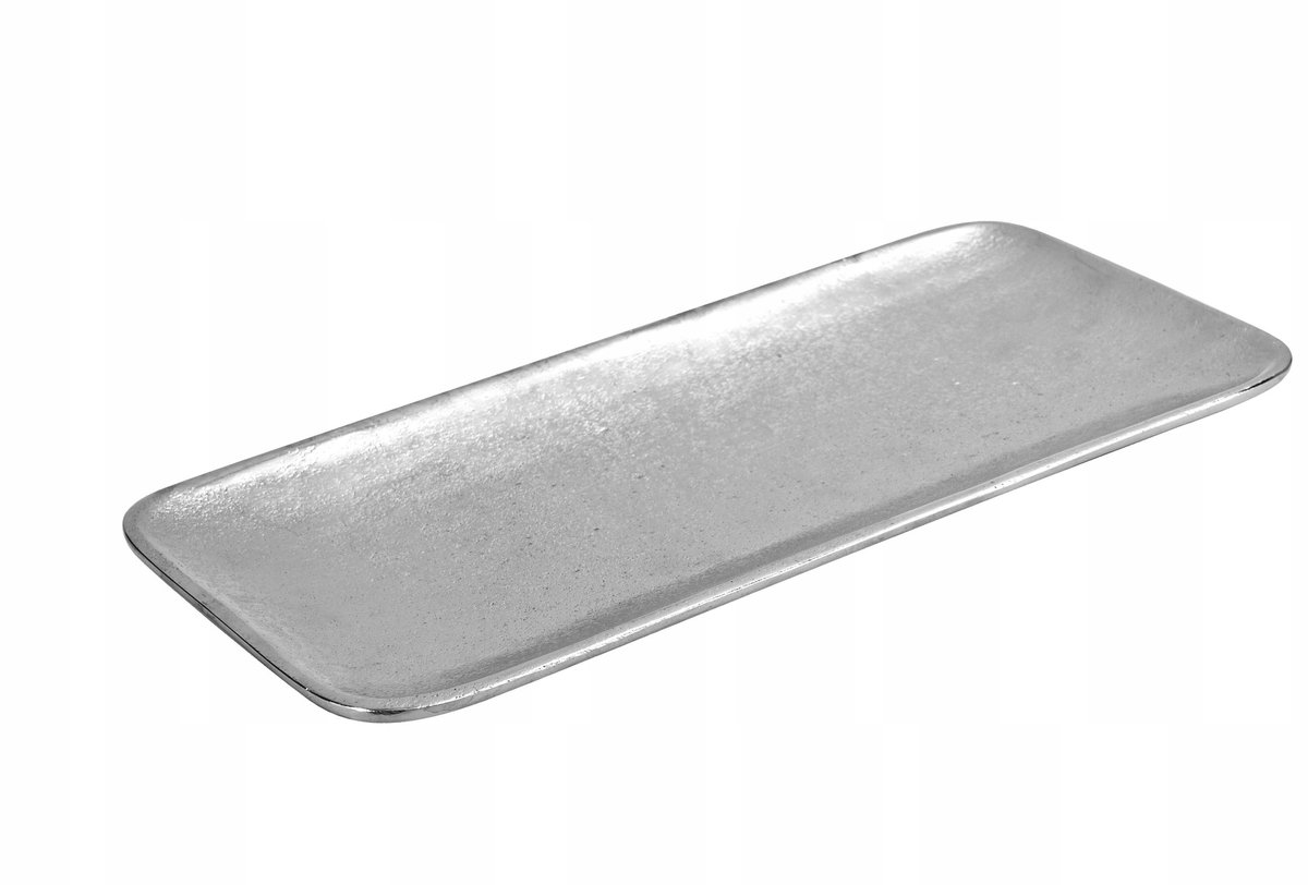Decoratieve Aluminium Schaal 35,5 cm - Stijlvol Zilver