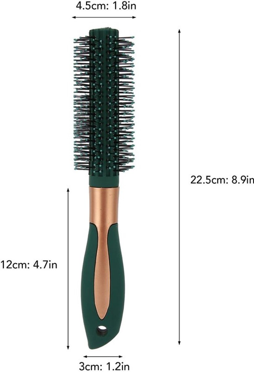 Ronde Haarborstel - Professionele Föhnborstel - Comfortabel Handvat - Styling en Uitblaasvolume - Verzorgingskam - Geschikt voor Thuissal...