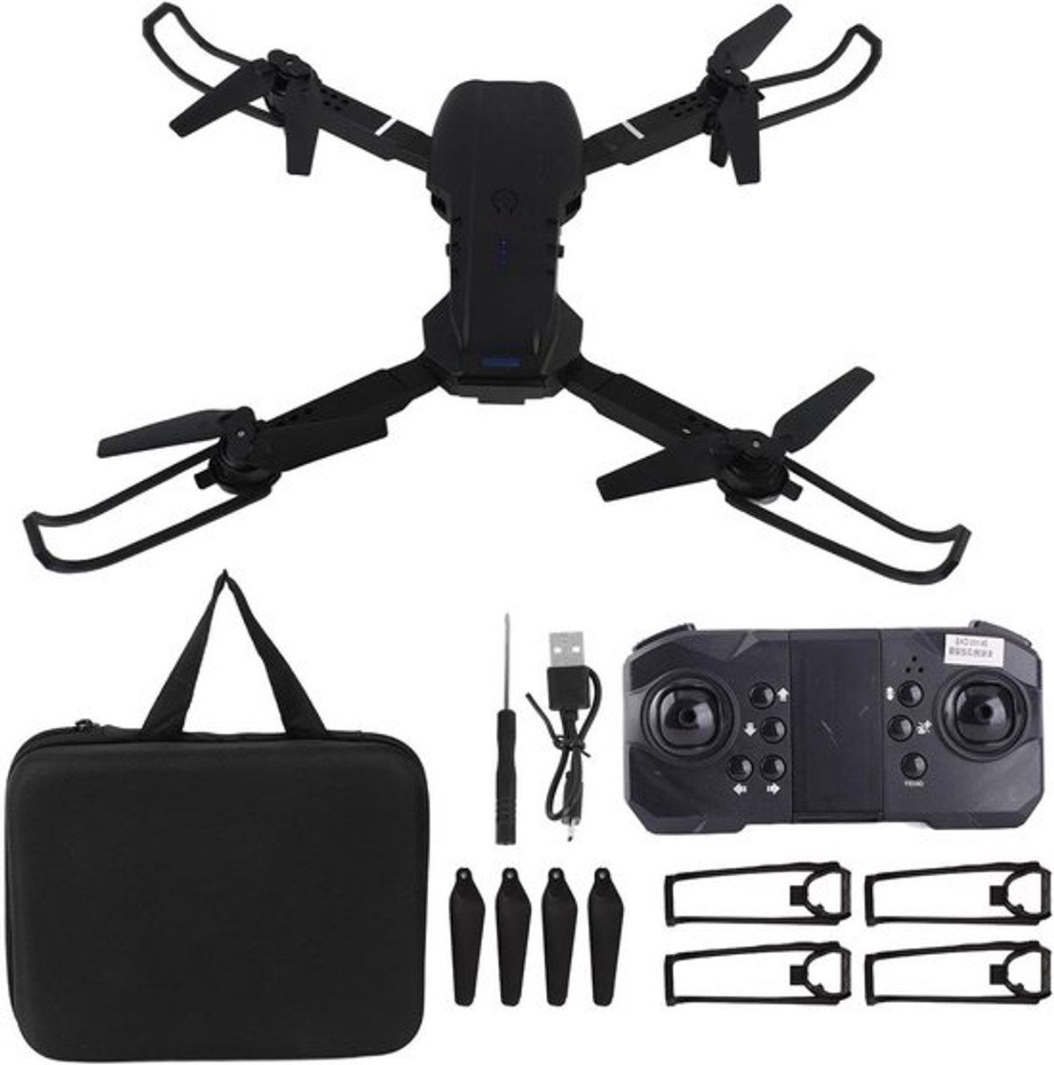 Quadcopter-drone met HD 4K dubbele camera, 50x zoom en obstakelvermijding voor luchtfotografie en avontuurlijke vliegervaringen