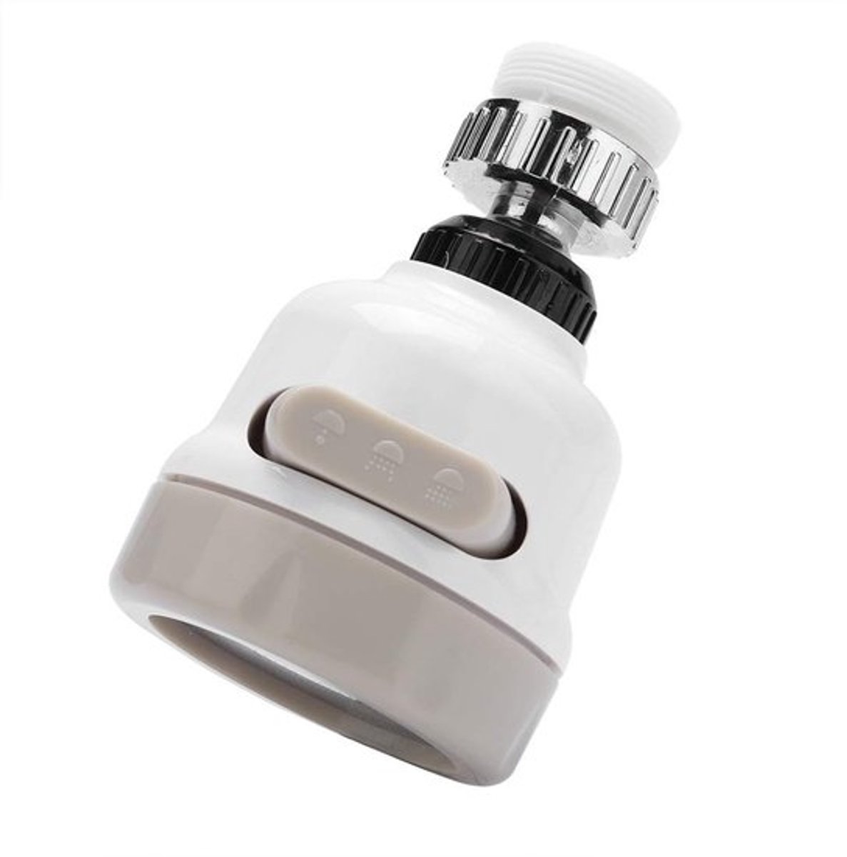 Waterkraan Waterbesparend - Keukenkraan - Sprayer - 360° Rotatable - ABS/Siliconen - 8.5x5.3x2.4cm - Keukenkranen
