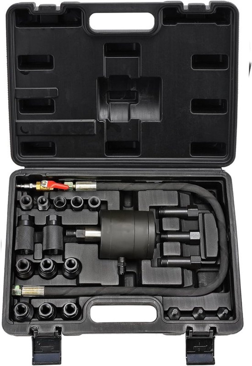 Pneumatische diesel Injectortrekker + adapter - 21-delig Common Rail CDI gereedschapsset