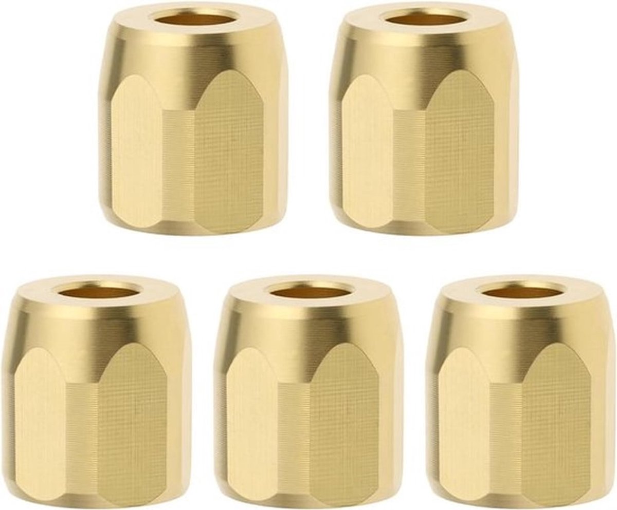 Slangkoppeling Moer M10X1 - 5X - Compatibel met MIG/MAG Lastoorts - Center Aansluiting - Geschikt voor Metaalbewerking - Zwart.