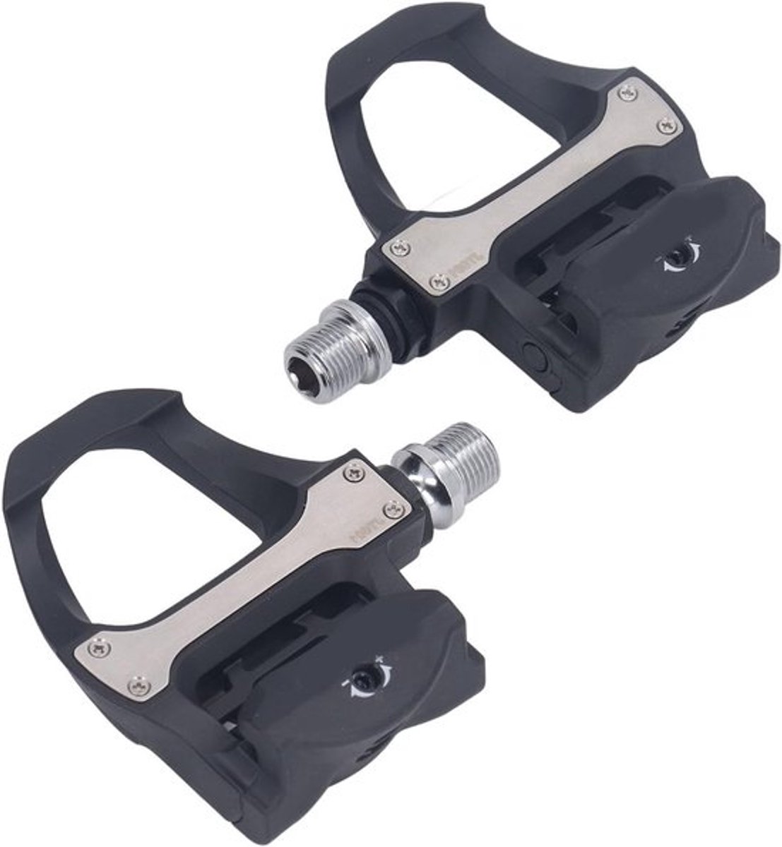 Aerodynamische Fietspedalen met Cleats Set voor Shimano SPD - Zelfsluitende Pedalen van Nylon en Staal voor Racefietsen en Mountainbikes