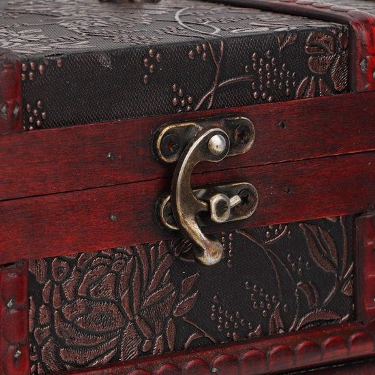 Persoonlijke Houten Sieradenbox met Grote Spiegel - Unieke Cadeaubox voor Sieraden, Vintage Stijl, Opbergruimte voor Accessoires