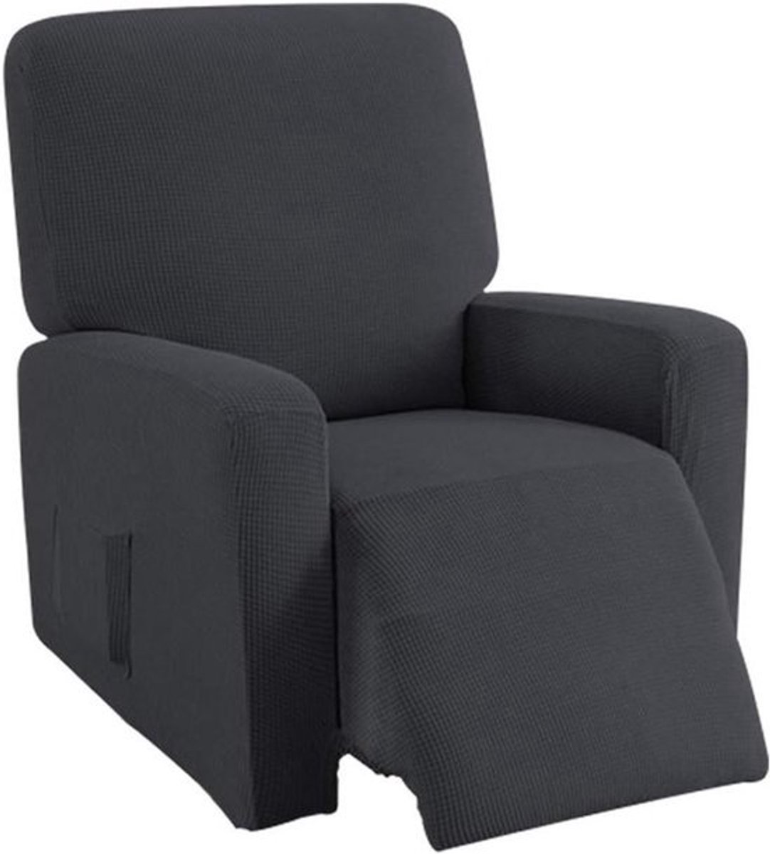 Jacquard Stoelhoes voor Relaxfauteuils, Rekbare Bescherming voor TV Fauteuils, Elastische Hoes in Grijs