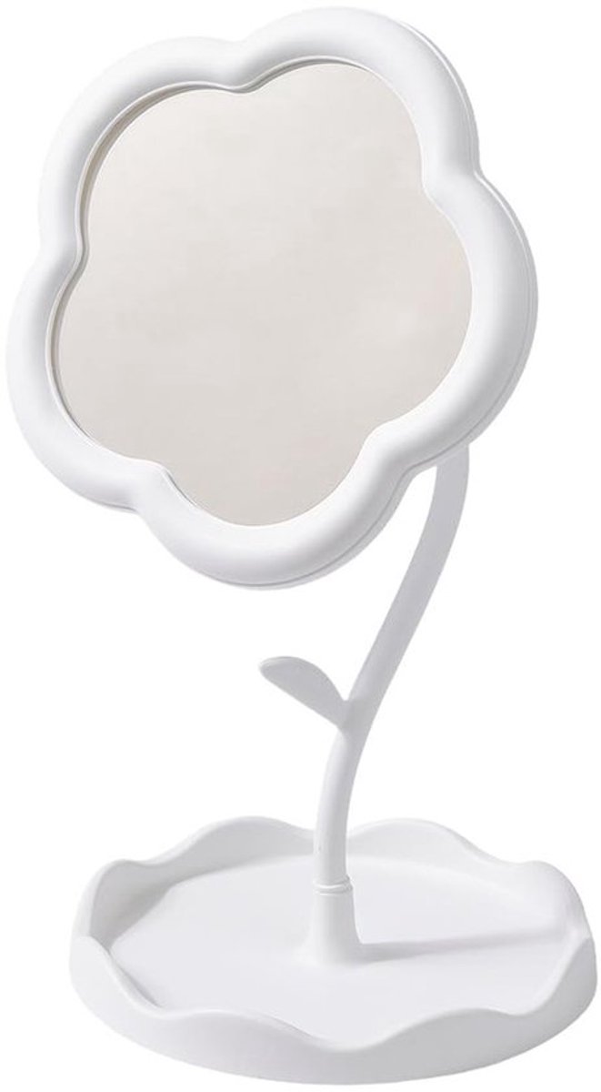 Draagbare Bloemvormige Make-up Spiegel - Vintage Tafel Decoratie