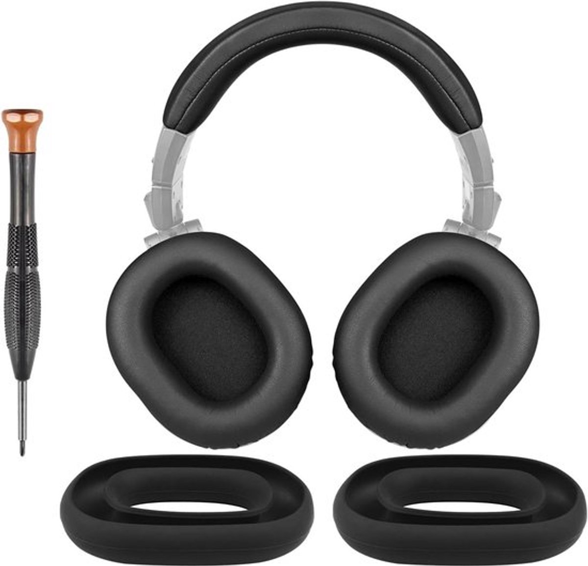 Vervangende Oorkussens en Hoofdband voor ATH M50, M50X, M50XWH, M50XBT, M50XBT2 en M50S/LE Hoofdtelefoons - Comfortabele Kussens en Hoofdband Set voor Geluidskwaliteit en Ondersteuning