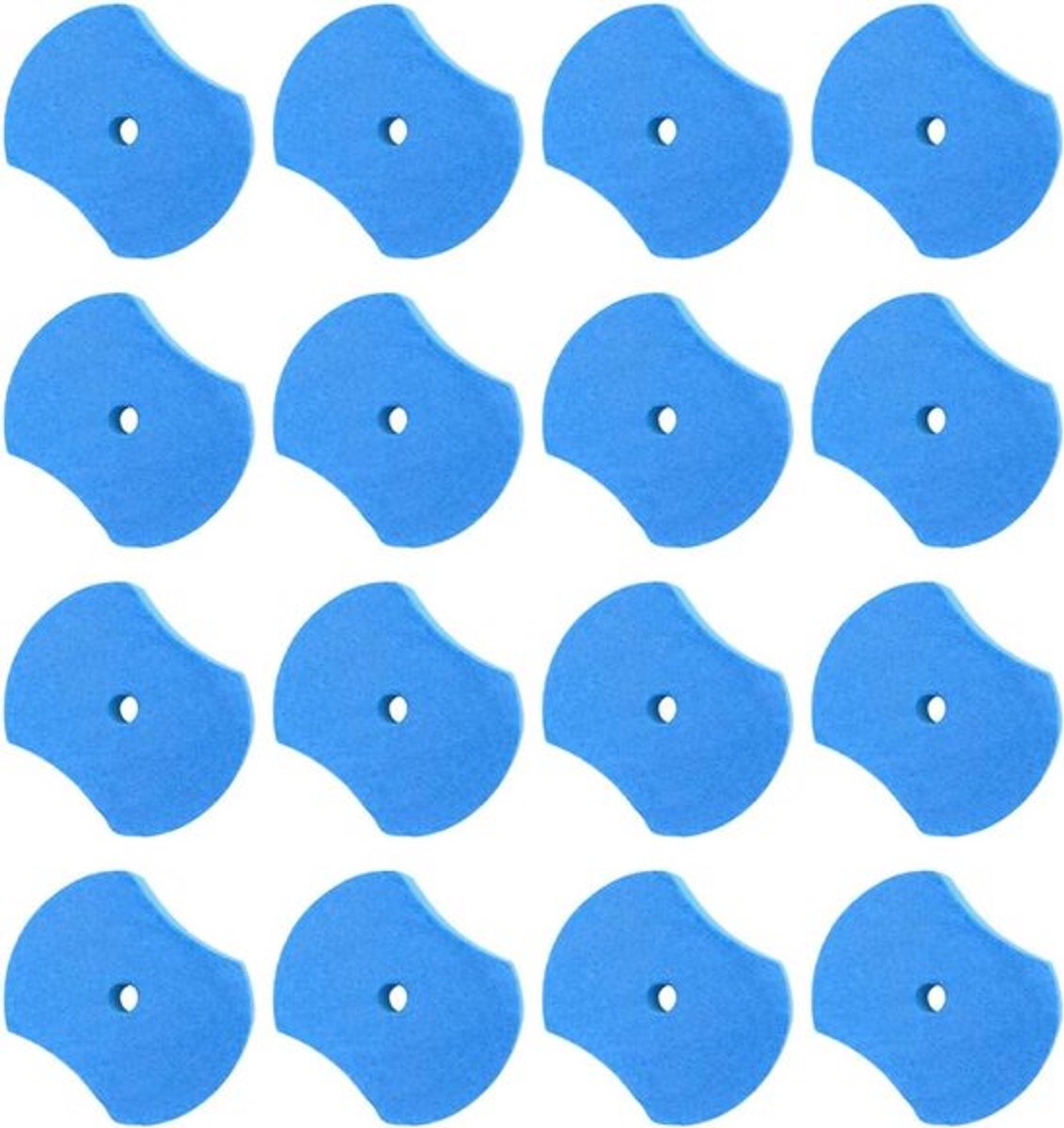 - Toiletborstel Reservekoppen - 16 stuks - Vervangende Borstelkoppen - Houder - Toiletreiniging - Geschikt voor Alle Toiletborstels - Wit