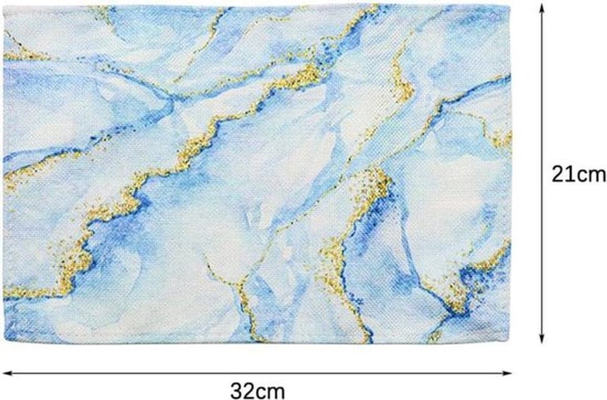 Huishoudplacemats - Hittebestendig - Waterdicht - Kopjes - Mokken - Borden - Pannen - Geschikt voor tafelbescherming - 6-delige Set van placemats in diverse kleuren.