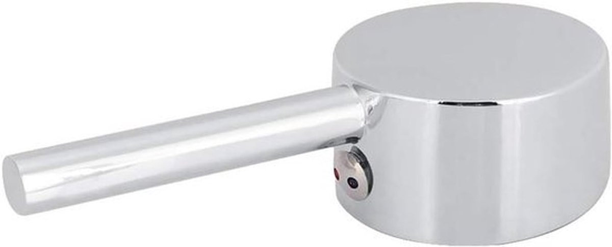 - Eengreeps Kraan Handvat Vervanging Kit - Badkamer en Keuken - Geschikt voor Bad en Wastafel - 45mm - Zwart - Installatie - Universeel - Vervangingsset - Chroomgroen.