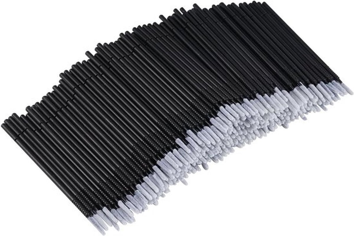 Pack van 400 Wegwerp Micro Applicator Borstels 10 cm Lipborstel Wimperverlenging Applicator Wimpers Schoonmaakstaven Eyeliner Borstel Wegwerp Micro voor Make-up Mondhygiëne