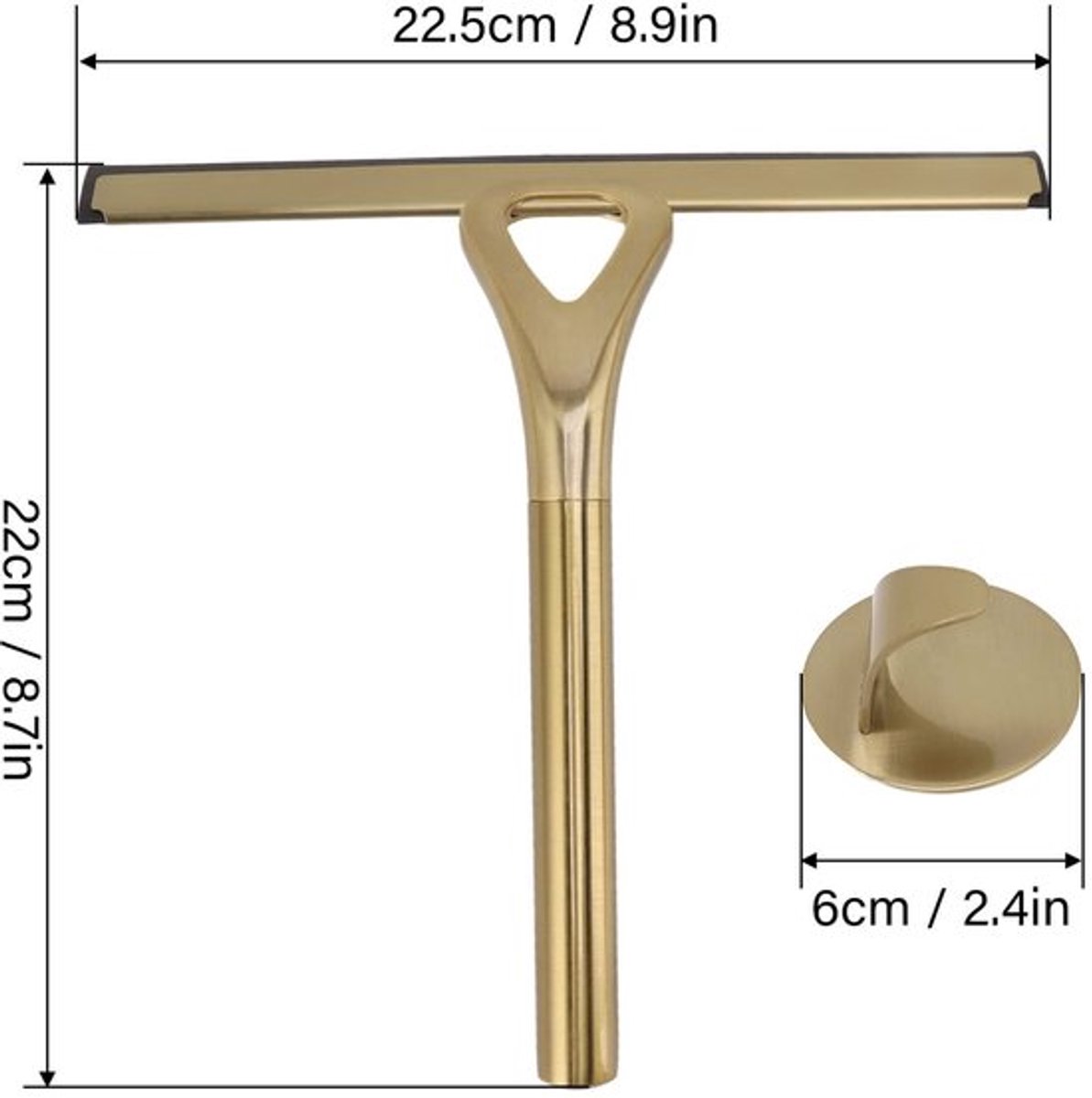 Douche Trekkracht 10-inch - Roestvrij Staal - Raamtrekkracht - Effectieve Reiniging - Antislip Handvat - Lichtgewicht 334g - Trekker