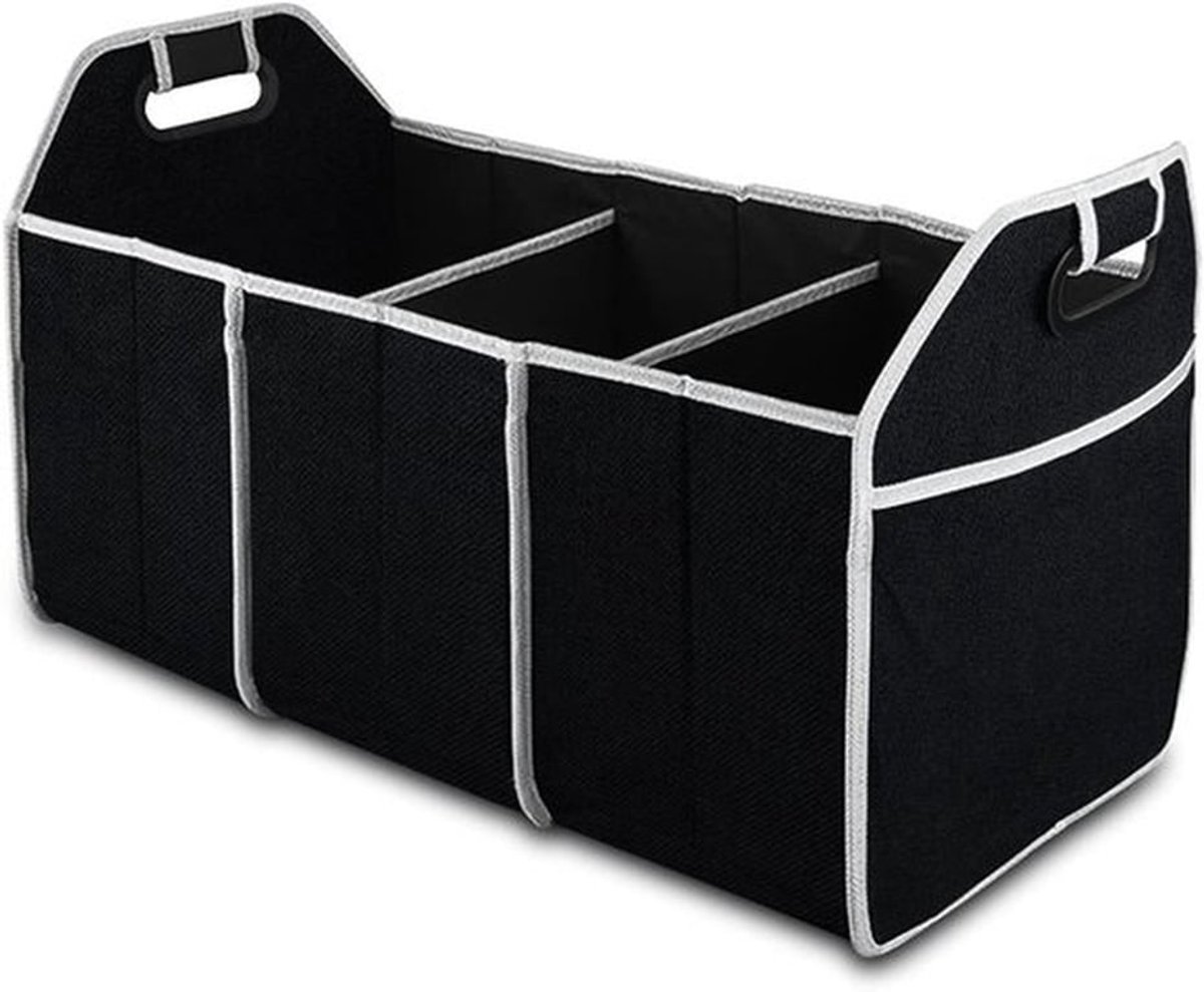 Auto Organizer Draagbaar - Opvouwbare Kofferbak Organizer - Waterdicht - 3 Compartimenten - Auto Accessoires - Geschikt voor SUV/Truck/Van/Sedan