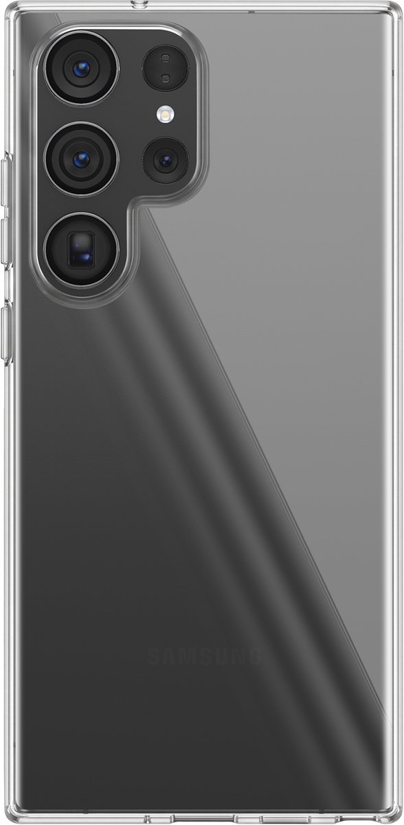 Mayaxess, Siliconen Hoesje Geschikt voor Samsung Galaxy S23 Ultra Soepele Gel Bescherming, Transparant