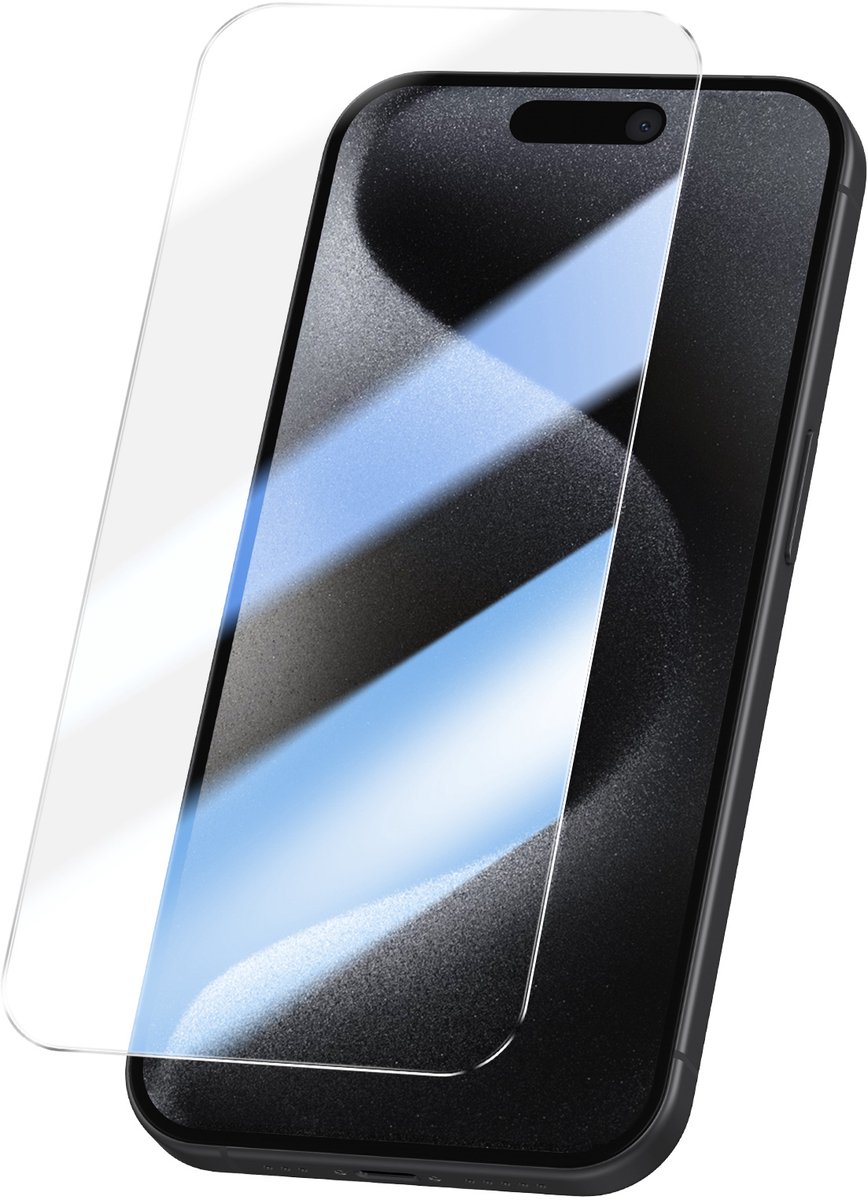 Mayaxess, Gehard Glas Screenprotector Geschikt voor Apple iPhone 15 Pro Max 9H Krasbestendig, Transparant