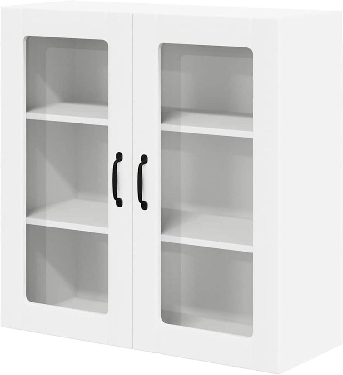 Keukenkast - Opbergkast - Keuken Organiseren - Stijlvol Houtmateriaal - 80 cm breed - Wit
