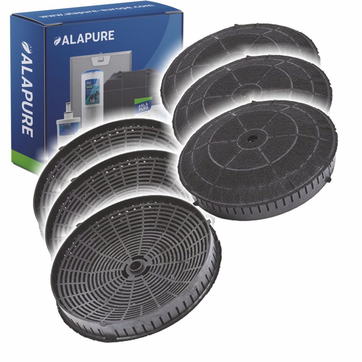 3x Koolstoffilter voor Beko 9178002736