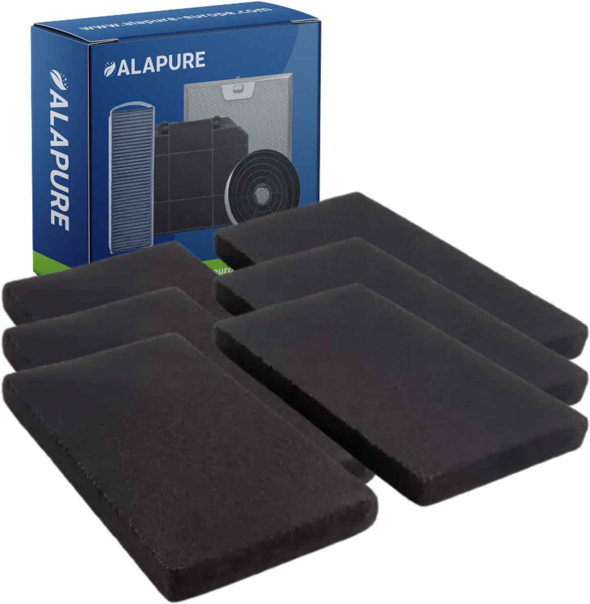 3x Koolstoffilter voor Novy Monoblock 7550400 (2st)