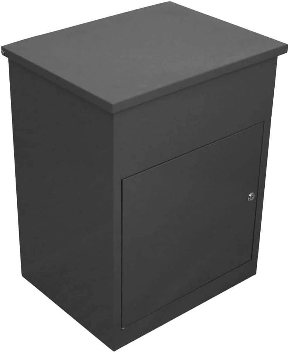 Pakketbrievenbus - Pakketkluis Brievenbus - Veilige Pakketontvangst - Afsluitbaar Met 5 Sleutels - Max 32cm Breed - Grijs