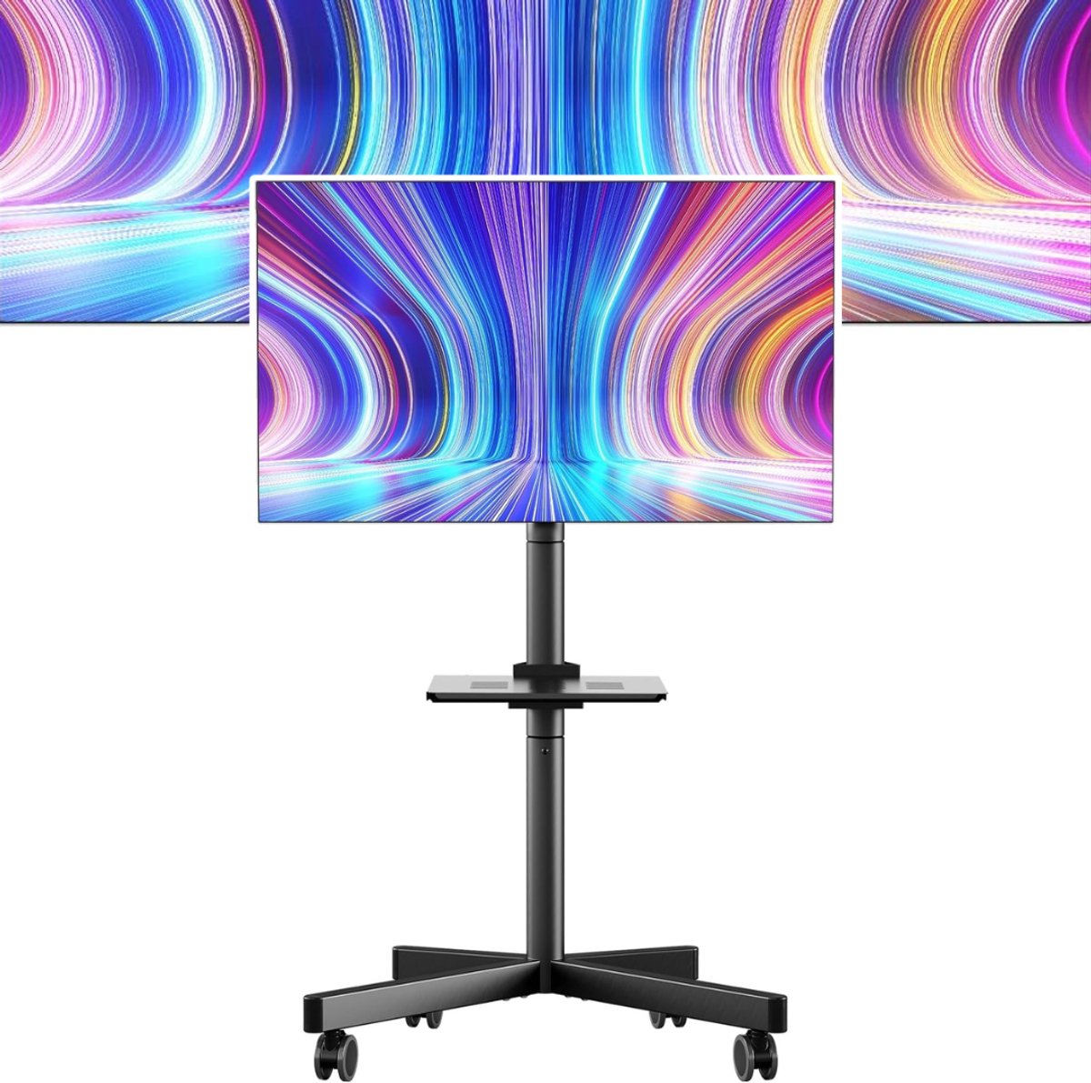 Zavio® Verrijdbare TV Standaard - Mobiele TV Meubel - TV Kijken