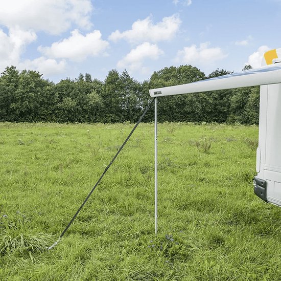 ProPlus Stormbandenset - 3 M - Met bevestigingsbandjes - Stormlijnset - Tent Stormkit - Caravan- en camperluifels - Voortenten - Compleet pakket - Incl. stormharingen & veer van ProPlus — afbeelding 4