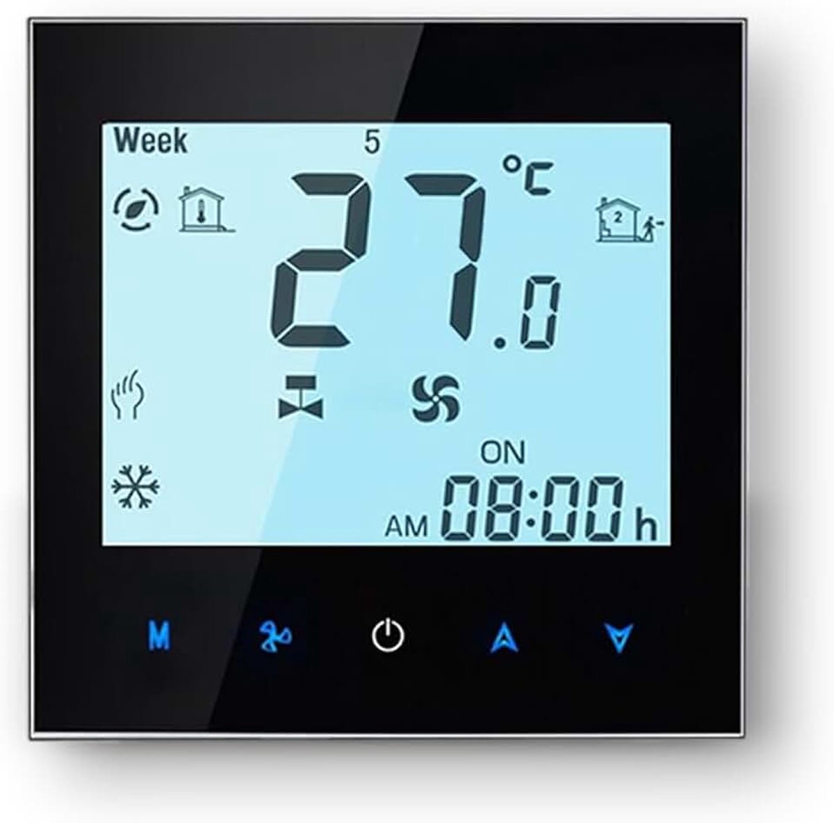 Thermostaat - Serie 1000 Programmeerbare Touchscreen Thermostaat voor Verwarming of Airconditioning, Compatibel met Alexa, Google Home en IFTTT