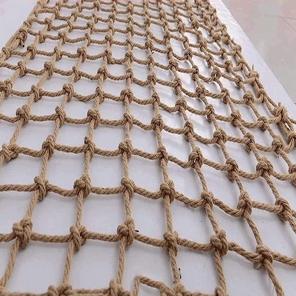 Klimnet Kinderen - Speelnet Valbeveiliging - Buiten Spelen - Versterkte Rand - 1 x 4m - Natuurlijk