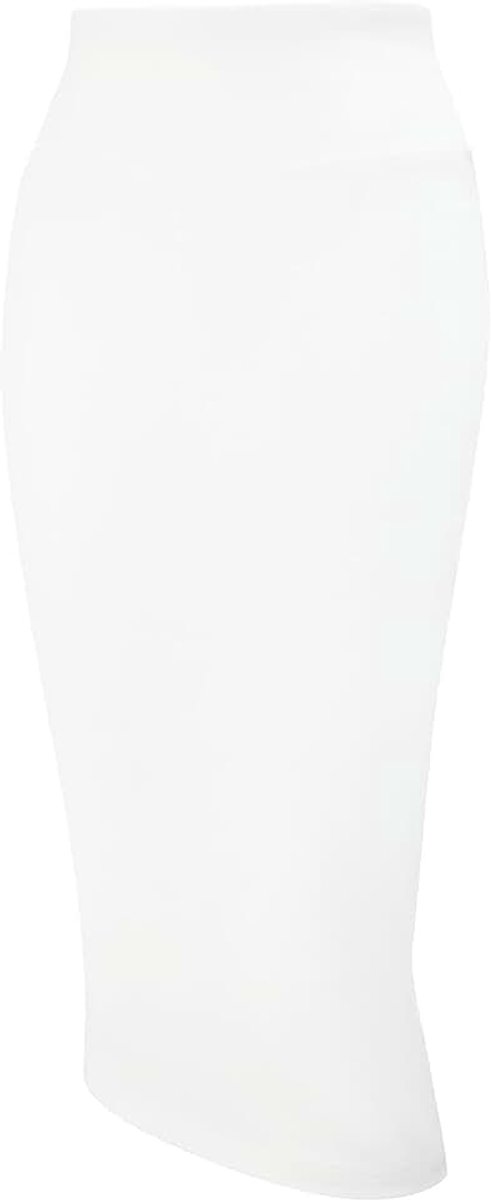 Dames kantoor werk kokerrok stretch hoge taille onder de knie bodycon voor zakelijk casual