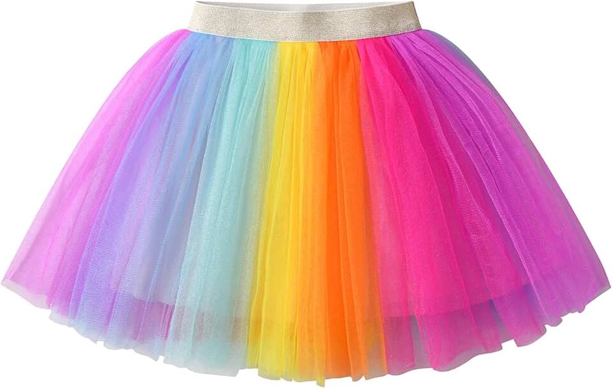 Meisjesrok, dansrok, tutu, prinses, baby, kinderen, rok, pailletten, balletrok, 2 - 8 jaar.
