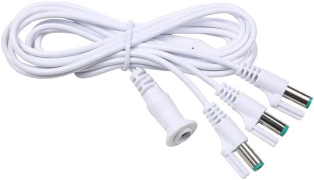 Verlengkabel Set - L naar U - Decoratie Verlichting - 3 Connectoren - 104 cm - Wit