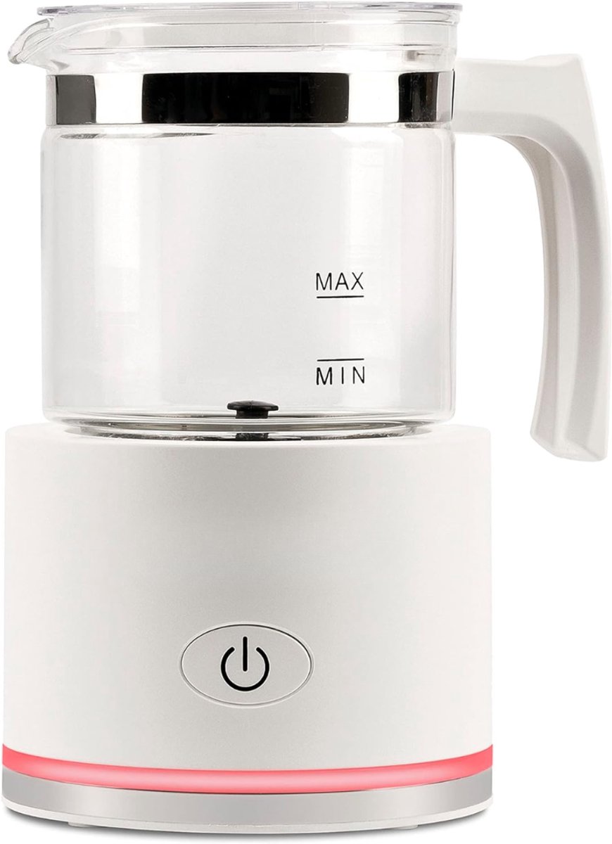 NIVA® Melk Opschuimer - Melkopschuimer - Melkopschuimer Electrisch - Wit - 12cm x 12cm x 20cm