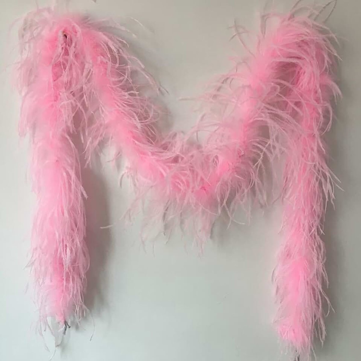 182,9 cm Lengte 1 ply Struisvogelveren Boa voor Bruiloft/Feest Decoratie, Veer Schroot