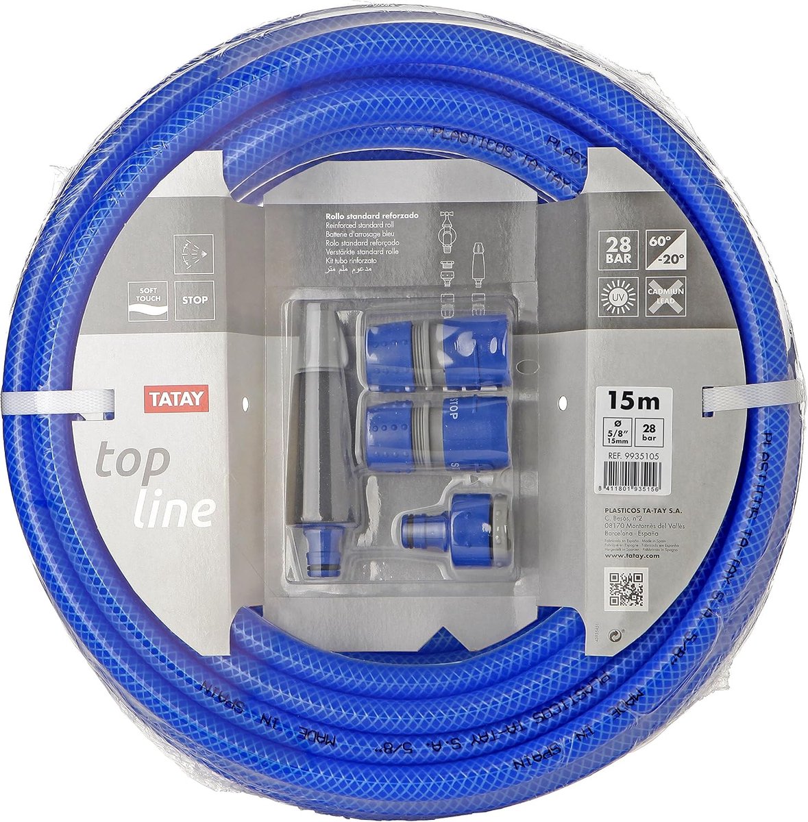 Tuinslang Set - Water slang - Tuin besproeien - Hoge drukbestendig - 15 meter - Blauw – foto 3