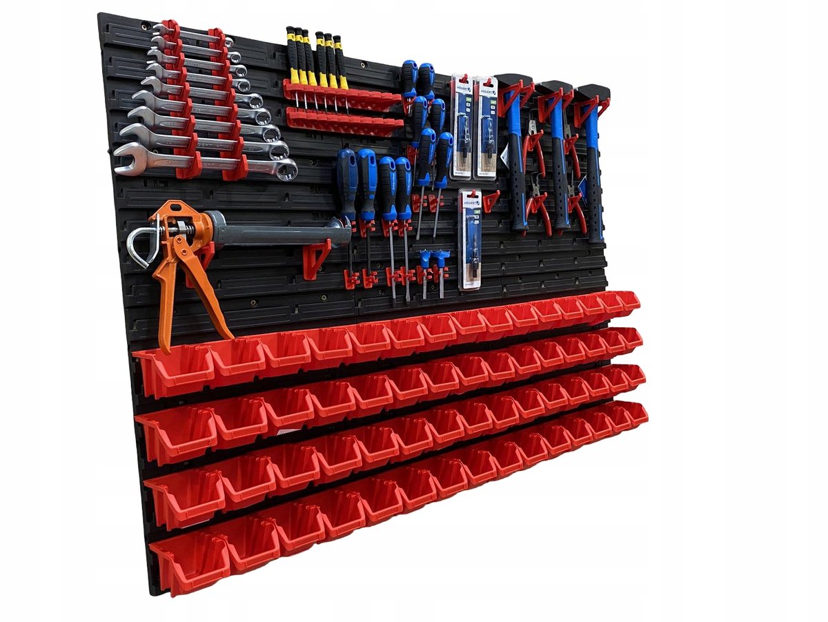 TABLICO Gereedschapswand 115,8x78 cm met Haken & Bakjes - Nederlands Product
