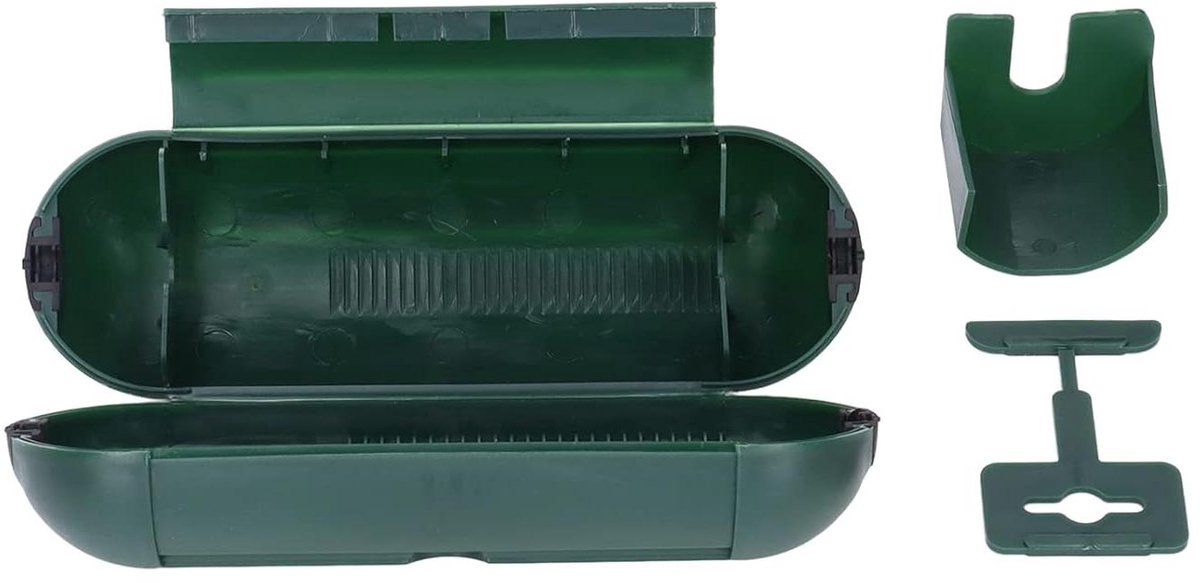 Veiligheidshoes Verlengsnoer - Waterdichte Afdekking - Buiten Aansluitingen Beschermen - ABS Materiaal - 21 cm - Groen